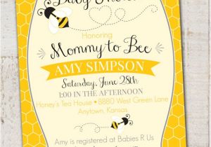 Bumble Bee Baby Shower Invitation Diy Printable Bumble Bee Baby Shower Invitation Printable Mommy to Bee