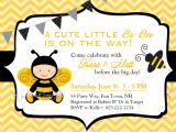 Bumble Bee Baby Shower Invitation Diy Printable Template Bumble Bee Baby Shower Invitations