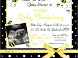 Bumblebee Baby Shower Invitations Bumblebee Baby Shower Invitation Buzz Bees Yellow Fun