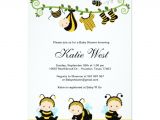 Bumblebee Baby Shower Invitations Personalized Bumble Bee Baby Invitations