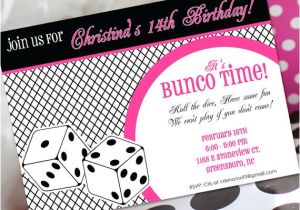 Bunco Birthday Party Invitations Bunco Birthday Invitation Bunco Invitation Bunco Birthday