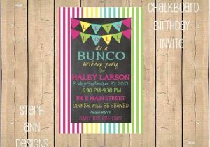 Bunco Birthday Party Invitations Bunco Birthday Party Invite by Stephanndesigns On Etsy