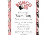 Bunco Birthday Party Invitations Pink and Black Bunco Party 5×7 Paper Invitation Card