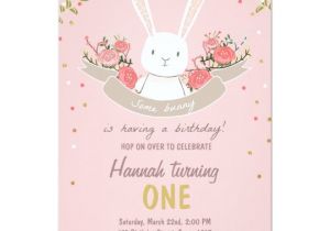 Bunny Birthday Invitation Template Free some Bunny Easter Spring Birthday Invitation Zazzle Com