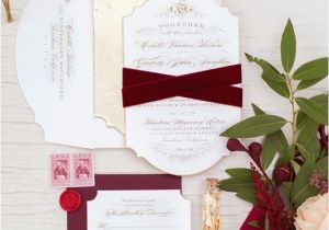 Burgundy and White Wedding Invitations 27 Timeless Burgundy and Gold Fall Wedding Ideas