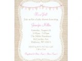 Burlap and Lace Baby Shower Invitations Burlap & Lace Baby Shower Invitations