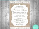 Burlap and Lace Bridal Shower Invitations Bridal Shower Invitations Burlap & Lace by Whimsicalstationery