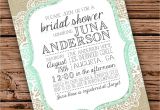 Burlap and Lace Bridal Shower Invitations Burlap and Lace Bridal Shower Invitation by