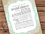 Burlap and Lace Bridal Shower Invitations Burlap and Lace Bridal Shower Invitation by
