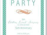 Business Cocktail Party Invitations Teal and White Dots Business Invitations