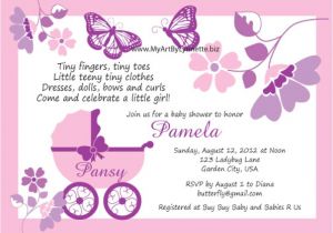 Butterfly Baby Shower Invitations Printable Free butterfly Baby Shower Invitations – Gangcraft
