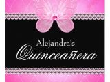 Butterfly Invitations for Quinceaneras butterfly Diamonds Pink Quinceanera 5 25×5 25 Square Paper