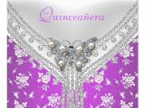 Butterfly Invitations for Quinceaneras Quinceanera Birthday Party Purple White butterfly