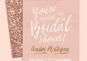 Buy Bridal Shower Invitations Rose Gold Bridal Shower Invitation Customized for