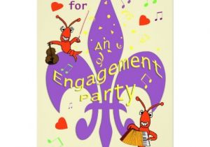 Cajun themed Party Invitations Cajun themed Engagement Party Invitation Zazzle