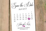 Calendar Wedding Invitation Template On Sale Save the Date Calendar Template Save the Date
