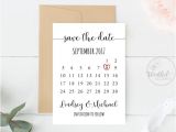 Calendar Wedding Invitation Template Save the Date Calendar Save the Date Calendar Template