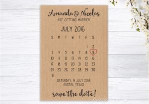 Calendar Wedding Invitation Template Save the Date Cards Calendar Personalised Invitations