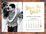 Calendar Wedding Invitation Template Save the Date Invitation Calendar Save the Dates Faux Gold