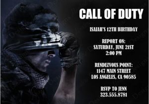 Call Of Duty Birthday Party Invitations Call Of Duty Birthday Party theme Ideas & Supplies