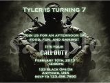 Call Of Duty Birthday Party Invitations Call Of Duty Black Ops Birthday Invitation by