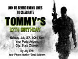 Call Of Duty Birthday Party Invitations Call Of Duty Cod Gaming Birthday Party Invitations