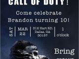 Call Of Duty Birthday Party Invitations the Invitation Was Done A Call Of Duty Birthday Party