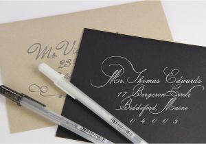 Calligraphy Pen for Wedding Invitations Hand Calligraphy Addressed Wedding Envelopes Lci Paper