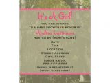 Camo Baby Shower Invites Camouflage & Pink Baby Shower Invitation