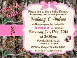 Camo Baby Shower Invites Pink Camo Baby Shower Invitations