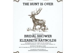 Camo Bridal Shower Invitations Camo the Hunt is Over Bridal Shower Invitations