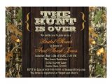 Camo Bridal Shower Invitations the Hunt is Over Camo Bridal Shower Invitation