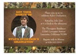 Camo Graduation Invitations Personalized Camouflage Graduation Invitations