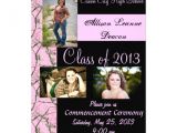 Camo Graduation Invitations Pink Camo Graduation Announcement