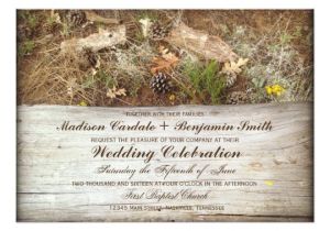 Camo Wedding Invites Rustic Camo and Wood Country Wedding Invitations Zazzle Com