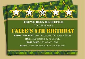 Camouflage Party Invitation Template Camouflage Birthday Invitation Printable or Printed with Free