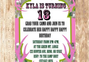 Camouflage Party Invitation Template Pink Camo Birthday Party Invitation Jpeg 300 by