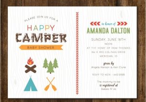 Camping themed Baby Shower Invitations Best 25 Camping Party Invitations Ideas On Pinterest