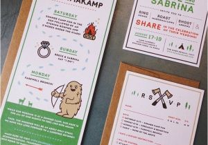 Camping themed Wedding Invitations A Camp themed Wedding Invitation so Happy I Was Able to B
