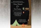 Camping themed Wedding Invitations Party Simplicity Campground Quot Glamping Quot Wedding Invitation