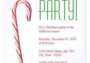 Candy Cane Christmas Party Invitations Candy Cane Christmas Party Invitations
