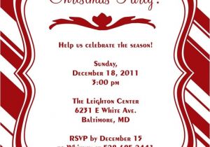 Candy Cane Christmas Party Invitations Candy Cane Christmas theme Party Party411