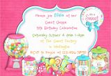 Candy themed Party Invitations Candy themed Birthday Party Invitations Dolanpedia