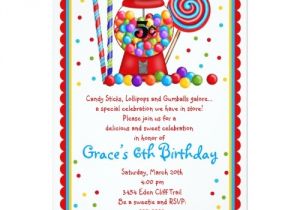 Candy themed Party Invitations Candy themed Birthday Party Invitations Drevio