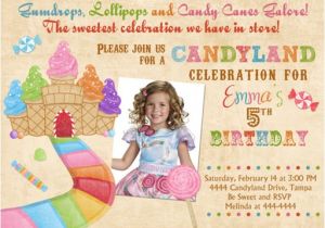 Candyland Birthday Invitation Wording Candyland Birthday Invitations Ideas – Bagvania Free