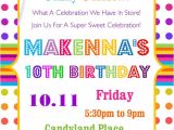 Candyland Birthday Invitation Wording Candyland Birthday Party Invitation Sweets Treats & by