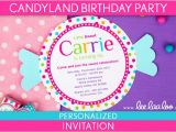 Candyland Birthday Invitation Wording Etsy Your Place to and Sell All Things Handmade