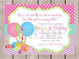 Candyland Party Invitation Wording Candyland Birthday Invitation