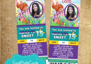 Candyland Quinceanera Invitations Candyland Quinceanera Invitations 2