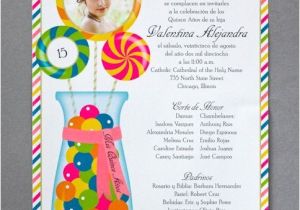 Candyland Quinceanera Invitations Candyland Scroll Invitation